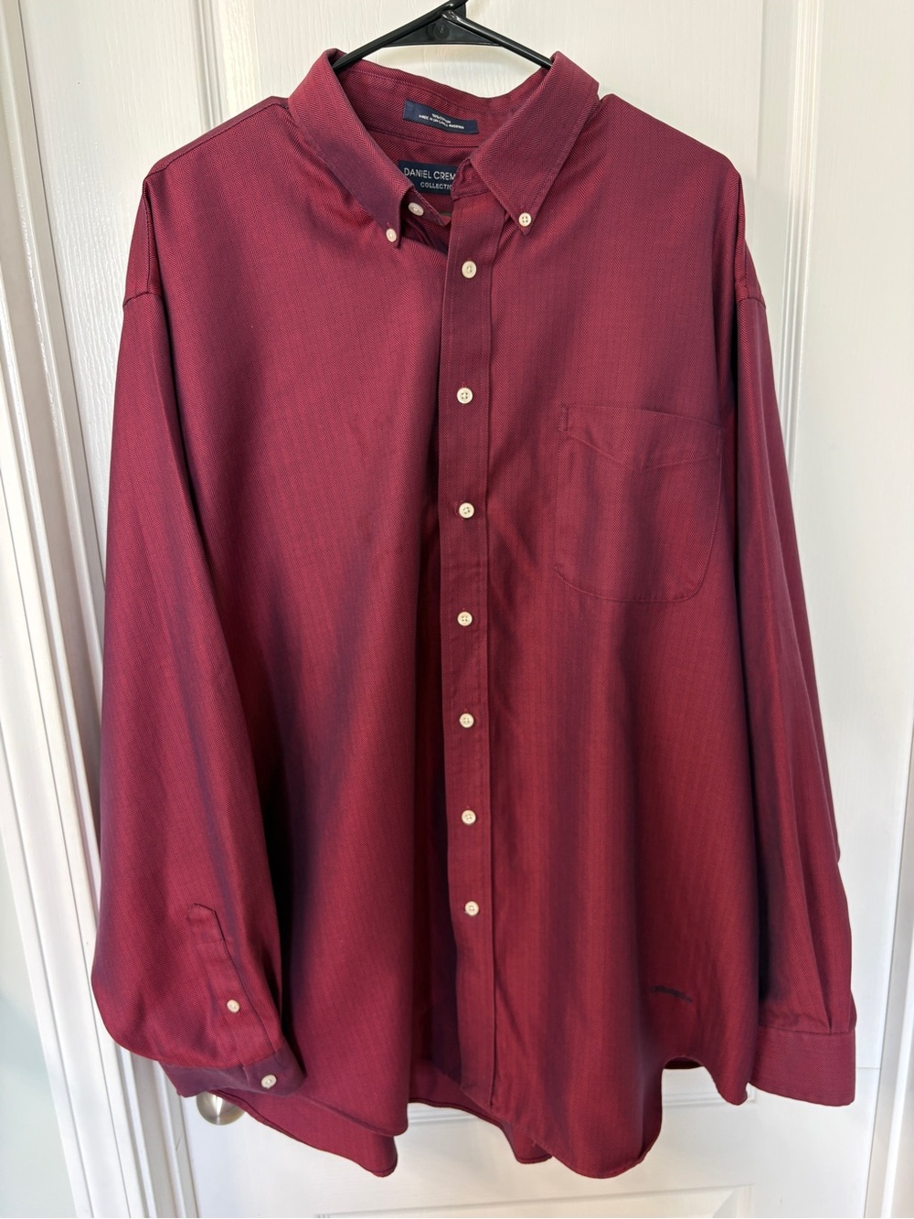 Daniel Cremieux Collared Red and Blue Button Down Dress Shirt Size XXL